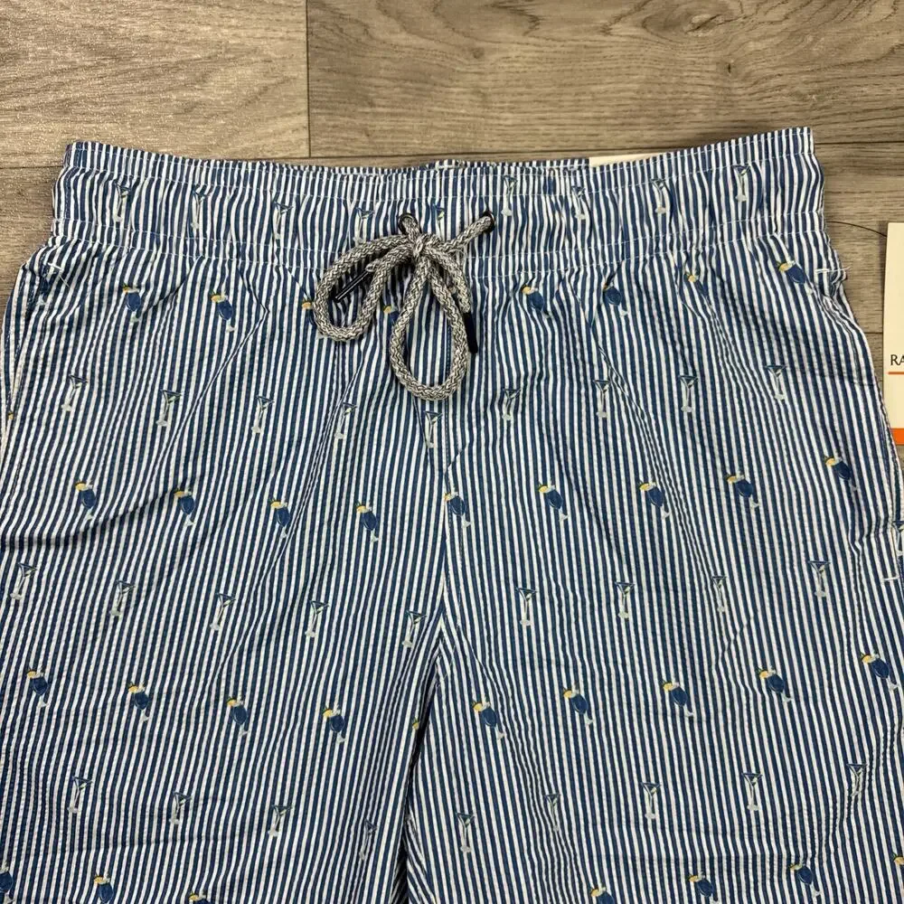 Rainforest Seersucker Swim Trunks Shorts 7